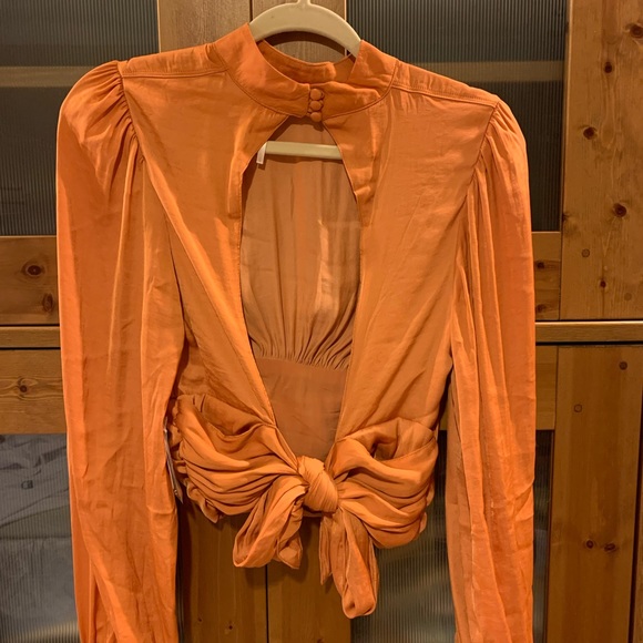 Free people satin tie top - Picture 2 of 8